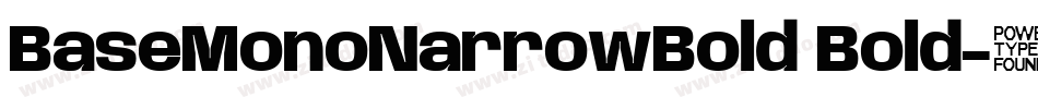 BaseMonoNarrowBold Bold字体转换